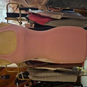 Pink Ribbed Tank Dress BNWT